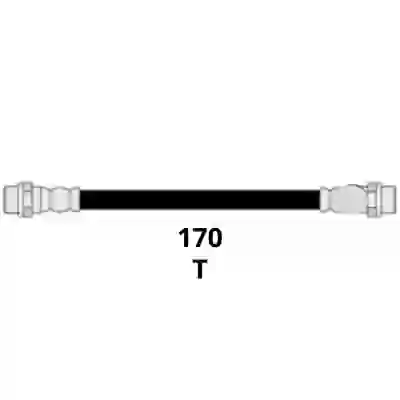 Fl7053 - flexible freno tras. vw golf -- 04/ suran -- 11/ saveiro -- 10  l=170mm=144343